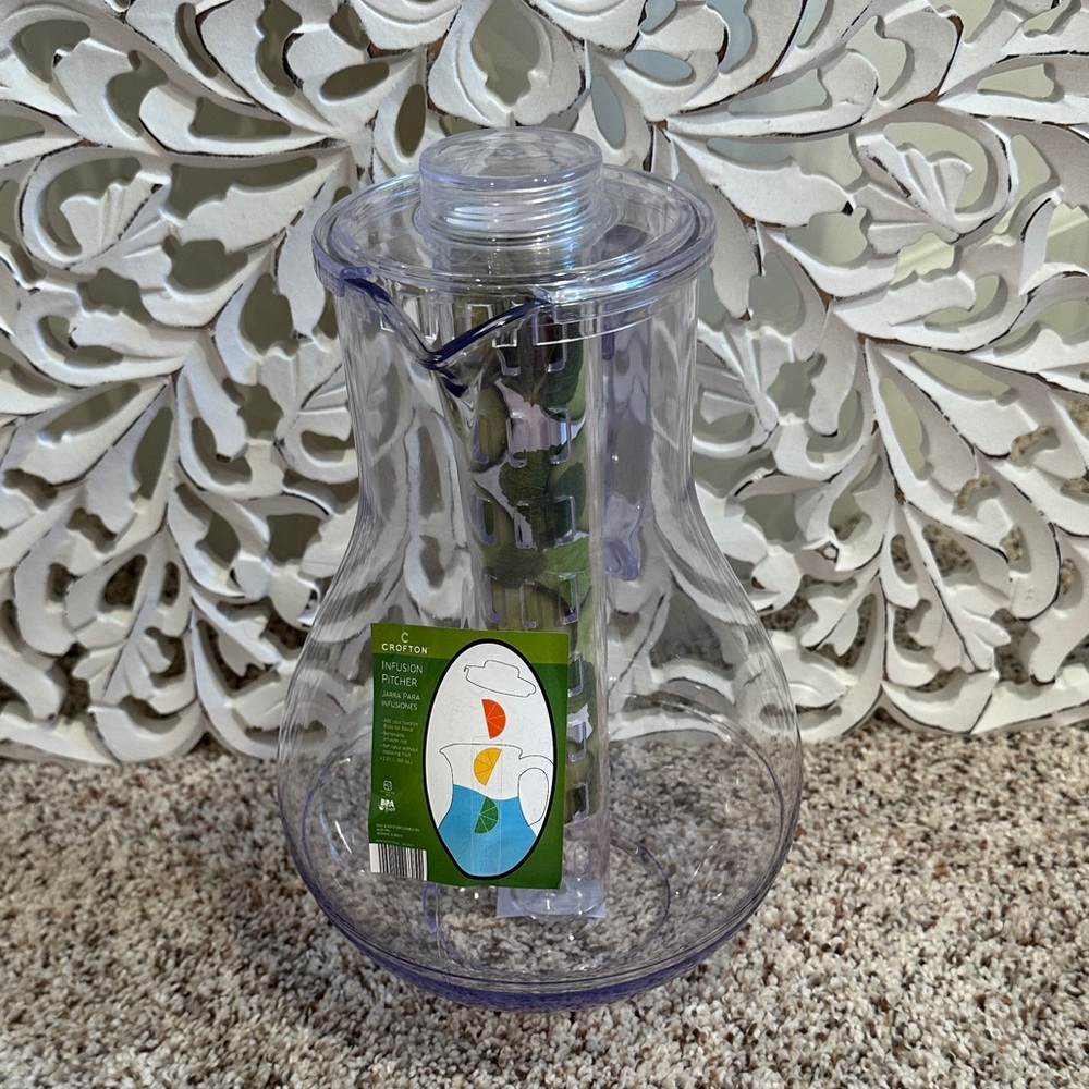 Croton Clear Infuser Pitcher NWT